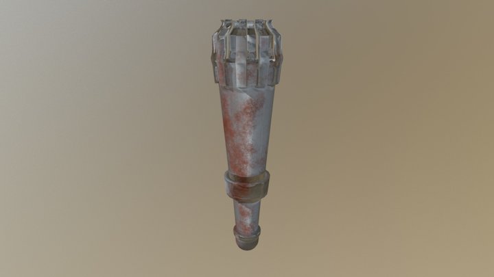 Torch Rusted 3D Model