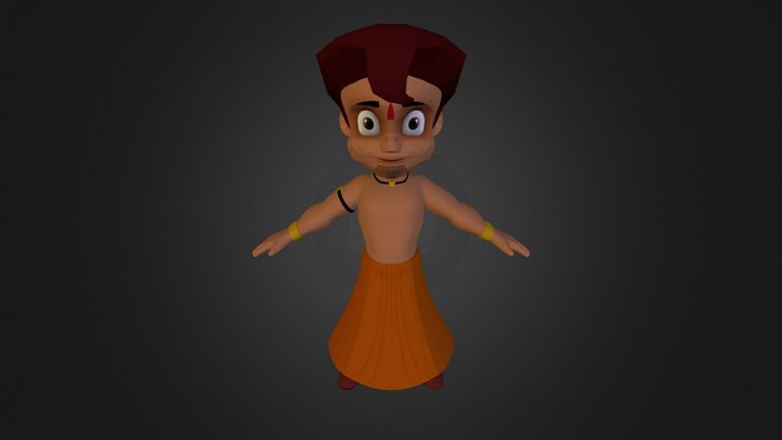Chota Bheem 3D Model