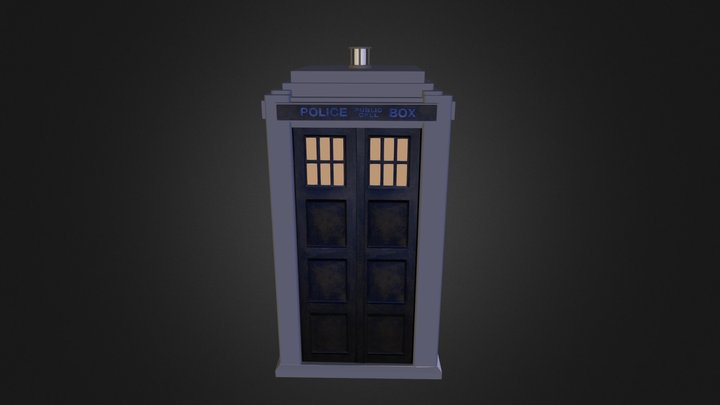 The Five Doctors TARDIS Exterior  3D Model