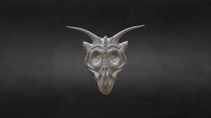 Demon Bird "Momo" Skull 3D Model