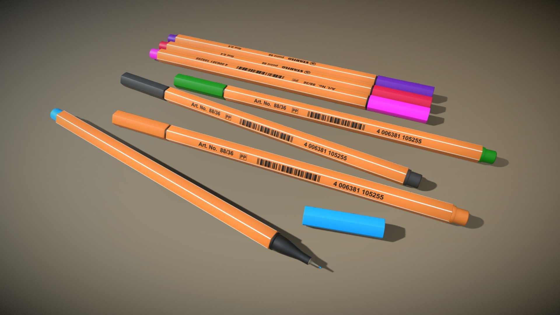 Stablio Color Pen High Quality - Download Free 3D model by barsoomerian ...