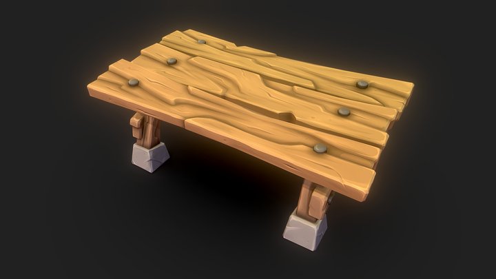 Stylised Table Mark II – Free 3D Model STL