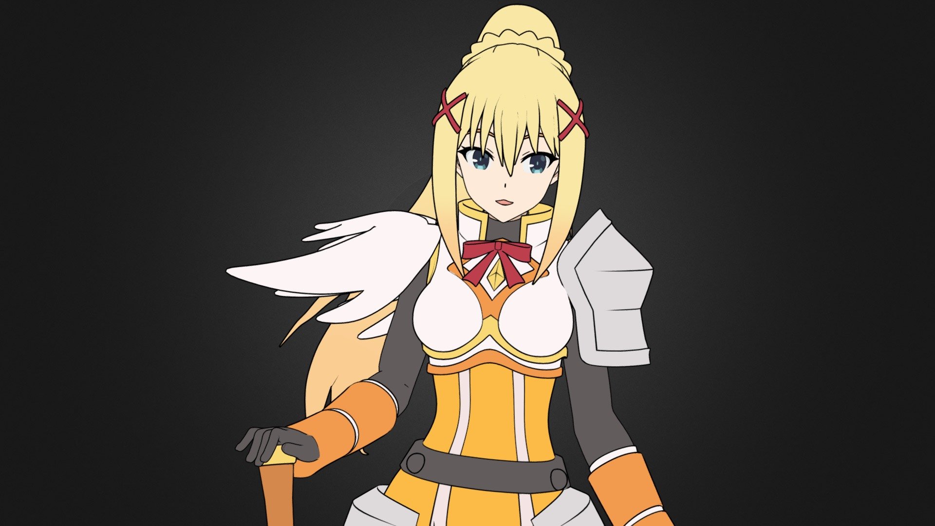 Darkness - Konosuba Anime - 3D Model Blender - 3D model by