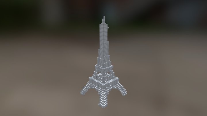 3dHH-Eiffel-Tower-v3 3D Model