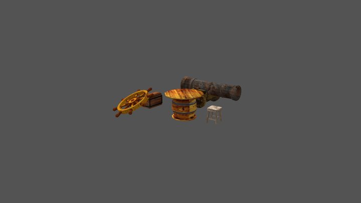 DAE 5 Finished props - By the ocean 3D Model
