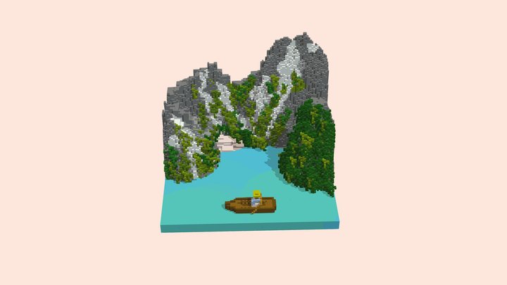 Lago Di Braies 3D Model