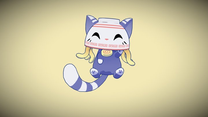 Catsudon - Ramen Kitty Spirit 3D Model