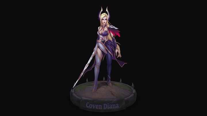 Coven Diana Fanart 3D Model