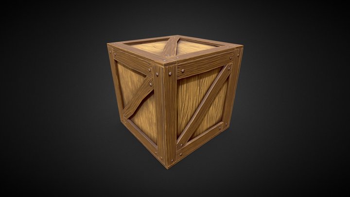 Wooden Box 3D Model