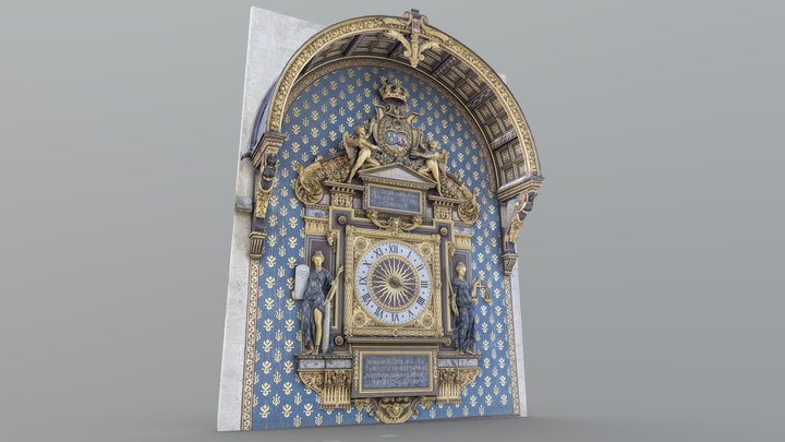 The oldest clock in Paris - photogrammetry 3D Model