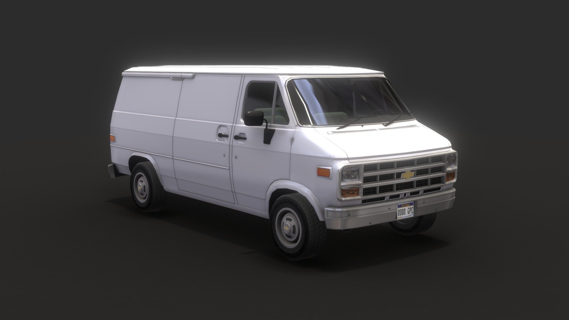 Chevrolet Chevy Van Buy Royalty Free 3D Model By Codexito 1748113 