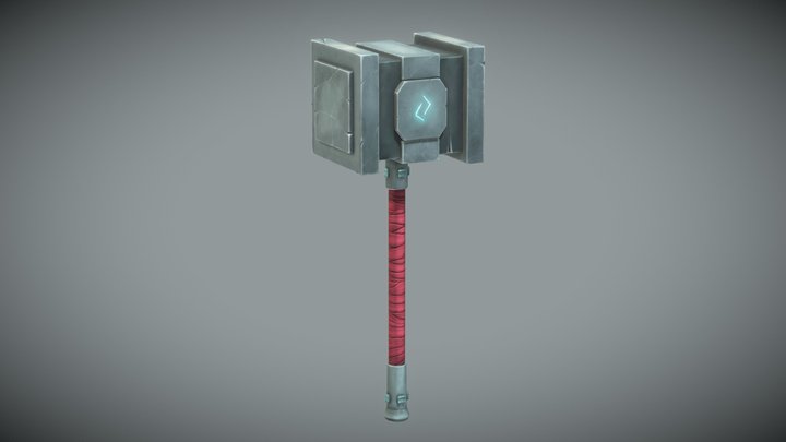 Hammer handpainted 3D Model