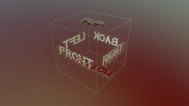 Wireframe Box 3D Model