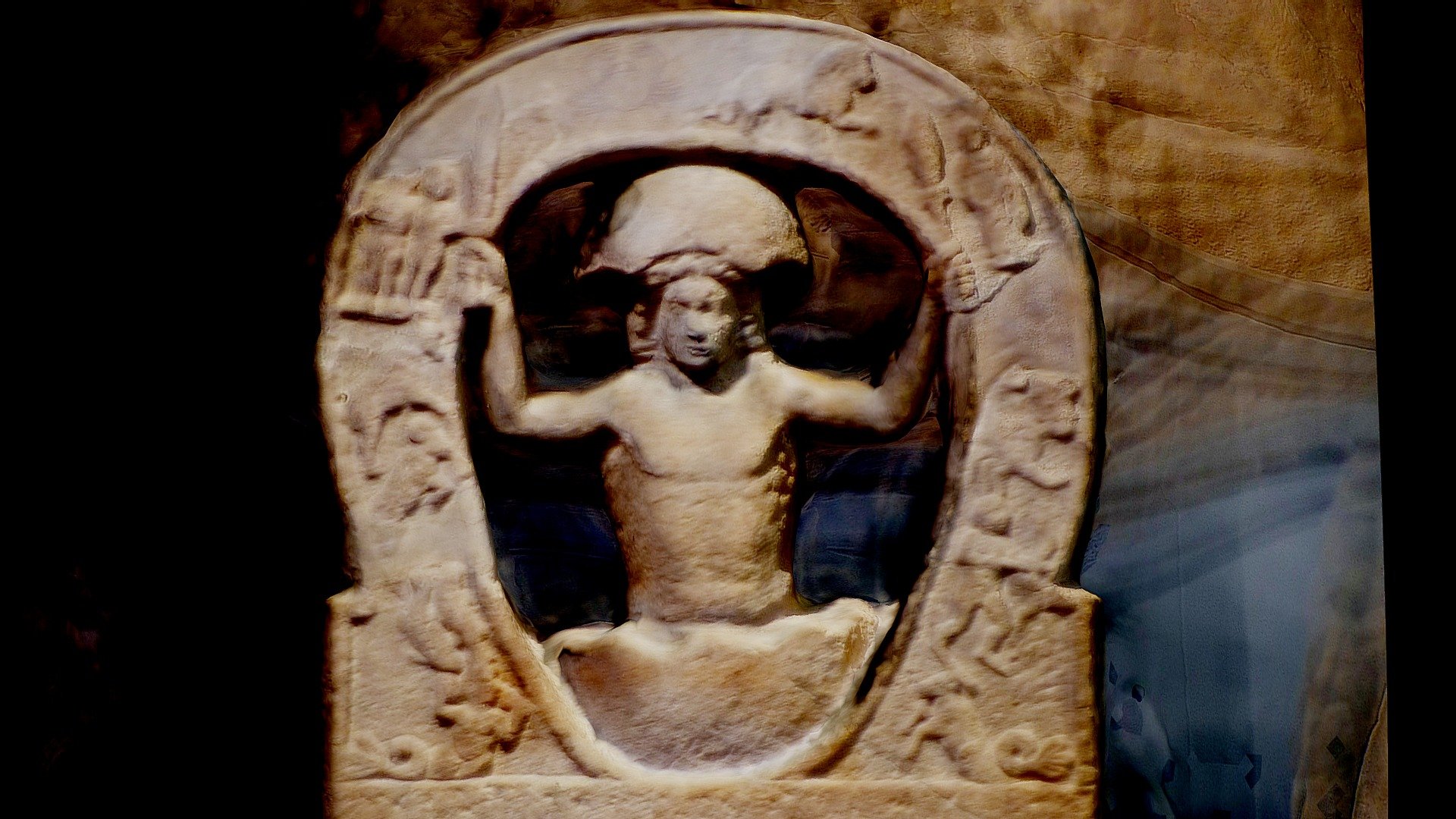 Vercovicium Mithras sculpture, Northumberland