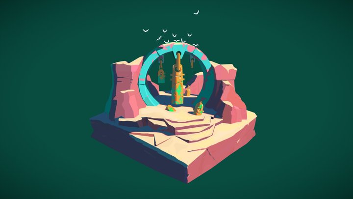Ancient sanctuary 3D Model
