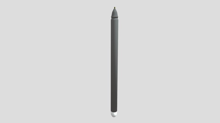 Low Poly Black Pen For GameDev 3D Model