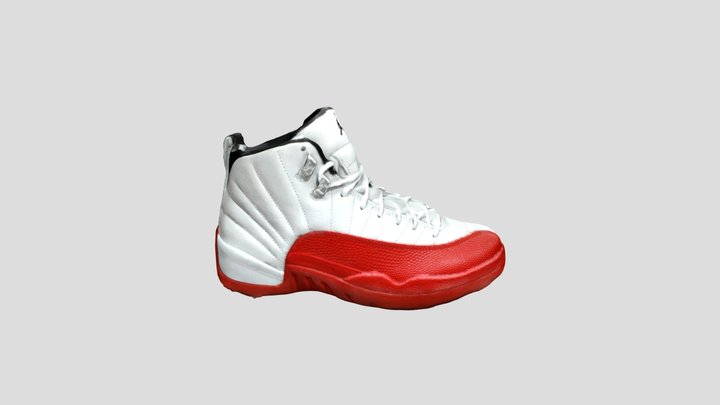 Jordan 12 Retro Cherry 3D Model