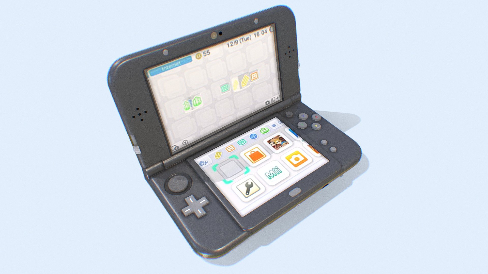 Nintendo New 3ds 3D model by Carolina P. (ani3d) [174f0fc] Sketchfab