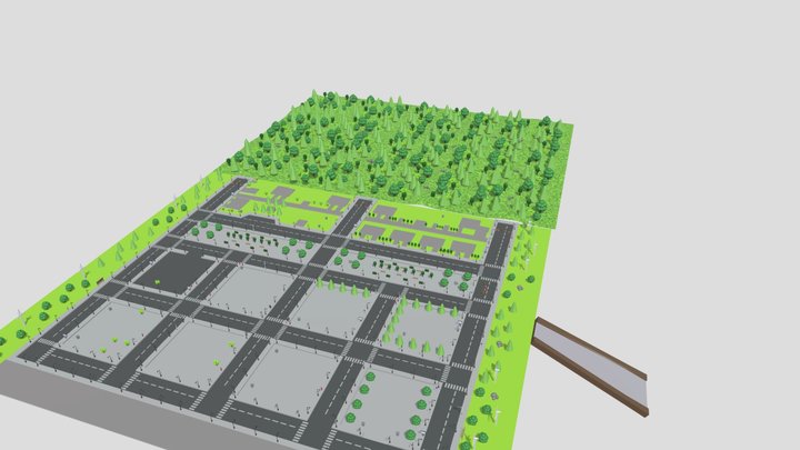 city for games 3D Model