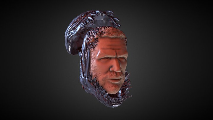 VENOM FIGURE HEAD V2 3D Model