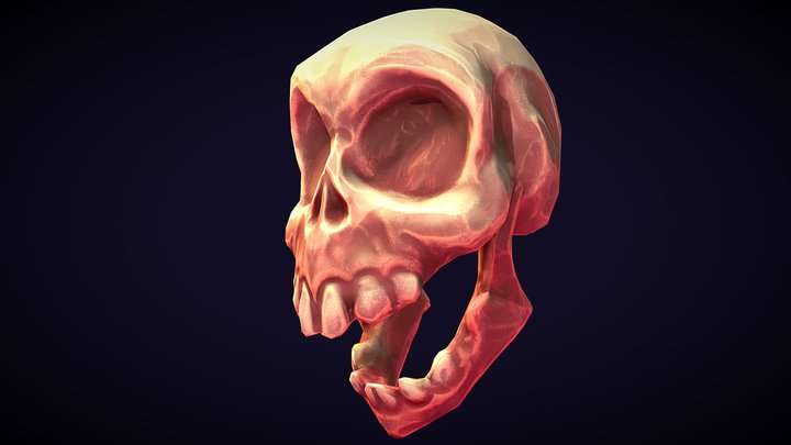 El Muerto - Stylized Skull 3D Model