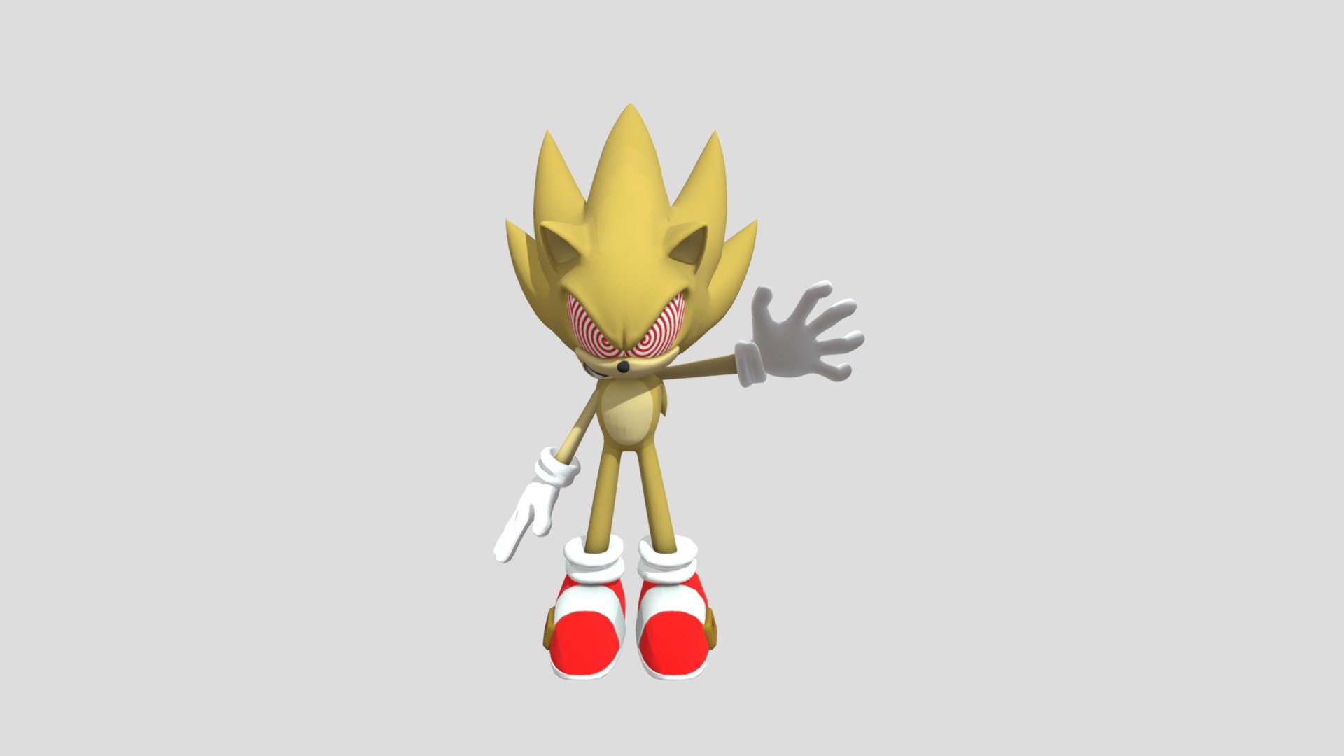 Super Sonic Fleetway 3d Model By ThefastestBluralive On