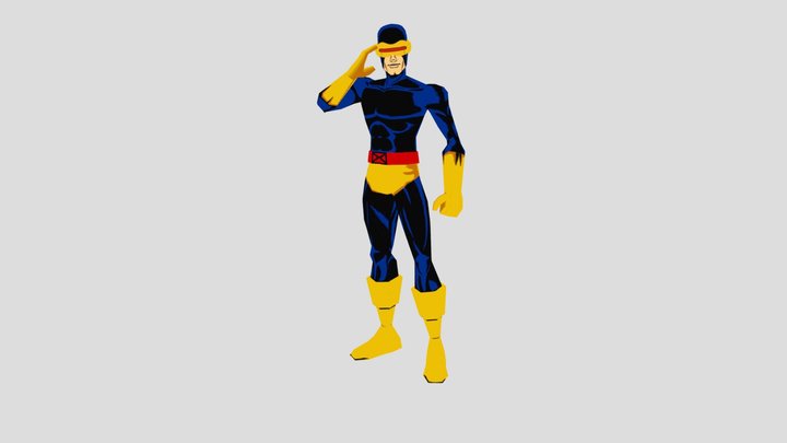 X-Men Cyclops Classic Suit 3D Model