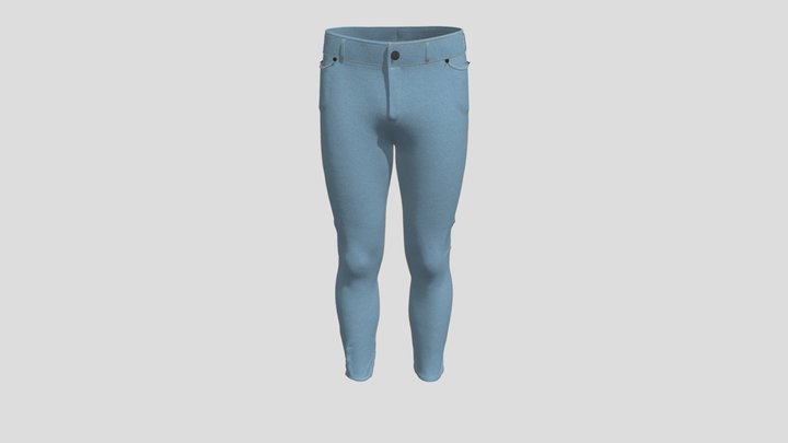MENS DENIM JEANS 3D Model