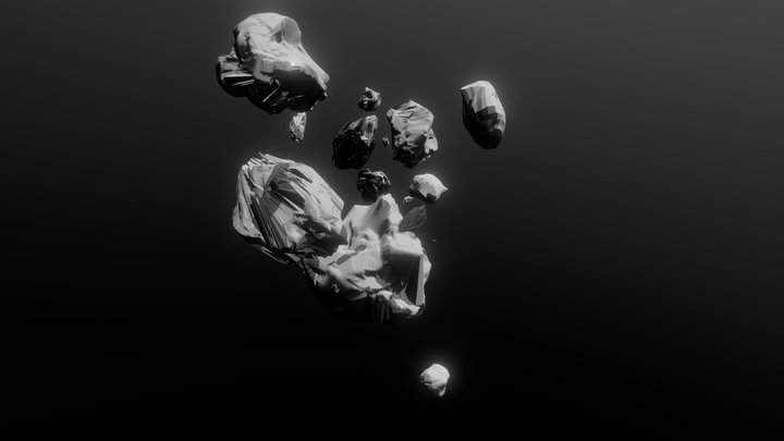Asteroids render 3D Model