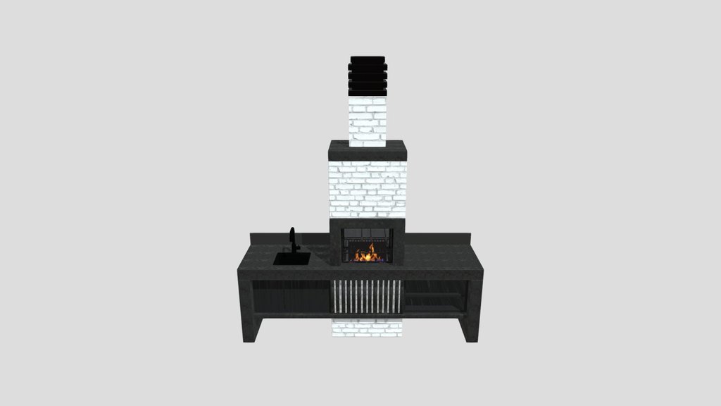 Contemporary Outdoor Barbecue