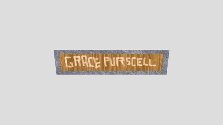 Name Plate 3D Model