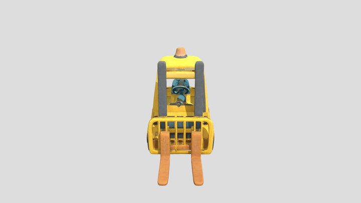 Forklift Glow 3D Model
