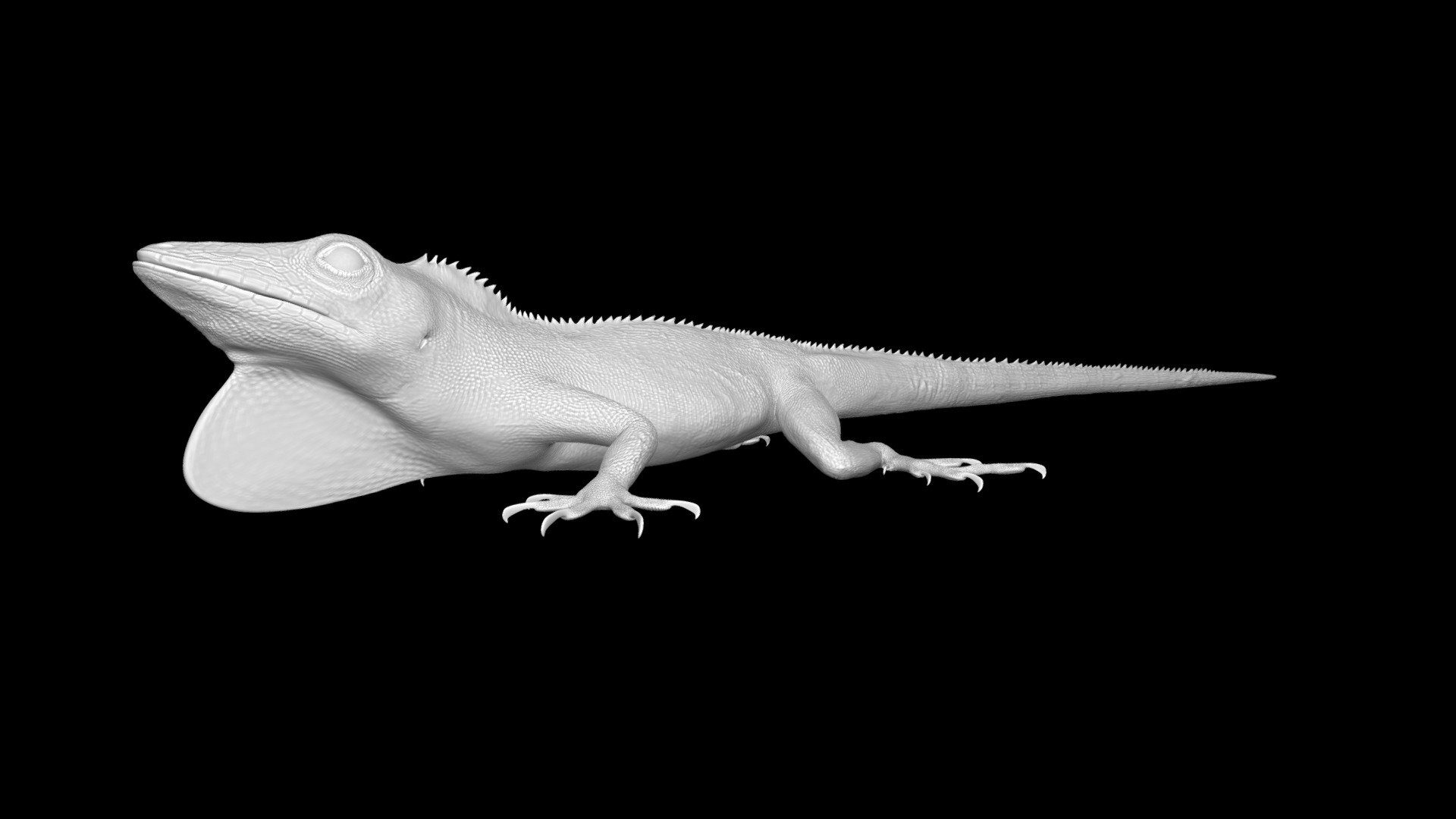 Model 83B - Anolis garmani Mesh — Sketchfab embed 3D viewer
