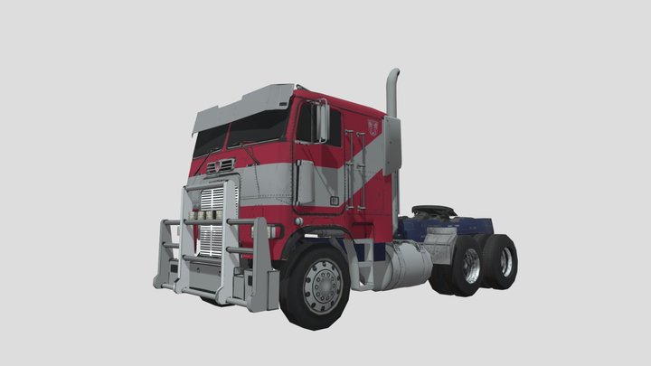 OUTDATED ROTB Optimus Prime Truck (BLENDER) 3D Model