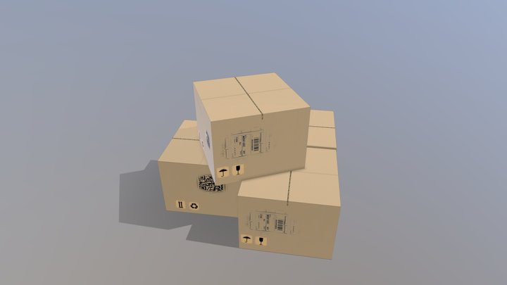 Boxes 400X400X300 3D Model
