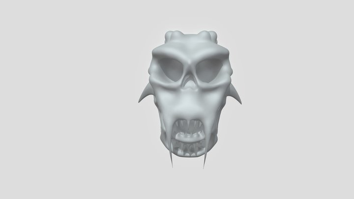 Alien skull  sculpt 3D Model