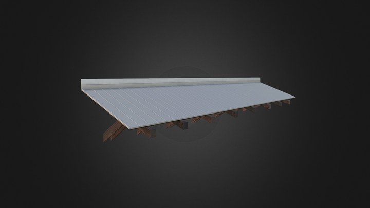 The roof of the pergolas 3D Model