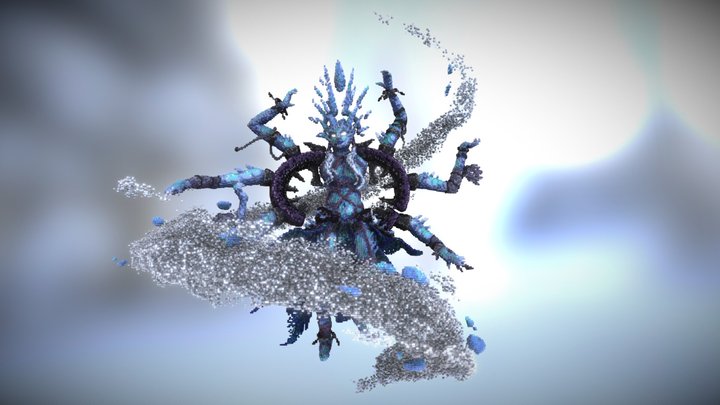 Ice Witch - Minecraft Sculpture 3D Model