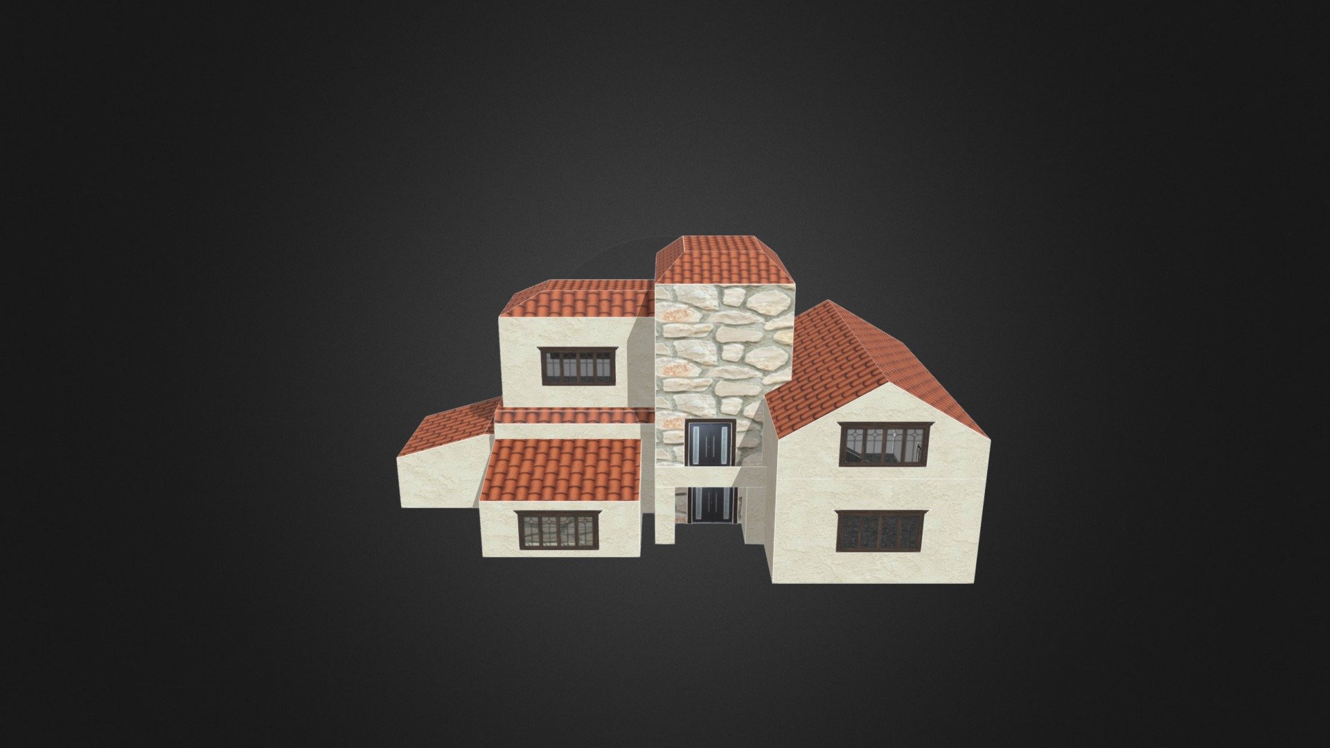 Modern Spanish Home - Download Free 3D model by shirlanne [17608a7 ...