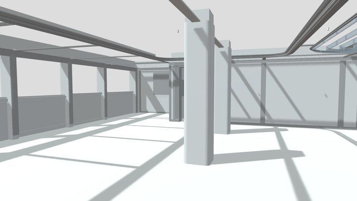 Harbour_3D_mouldings_1_floor_without_ceiling 3D Model