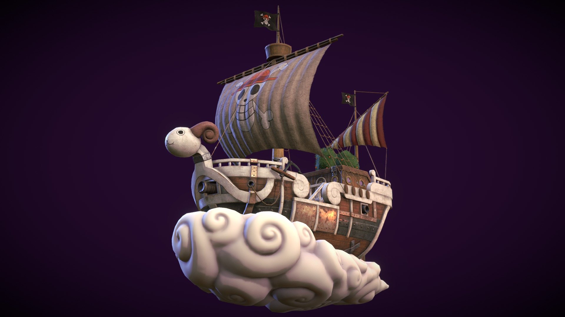 One Piece Going Merry - 3D model by Takoyakixote (@Takoyakixote