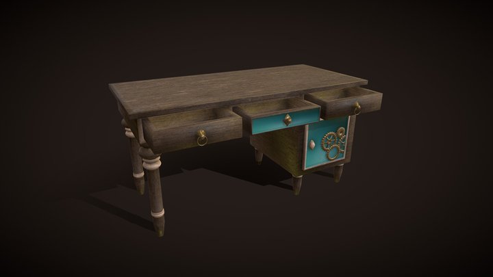 watchmaker's desk 3D Model