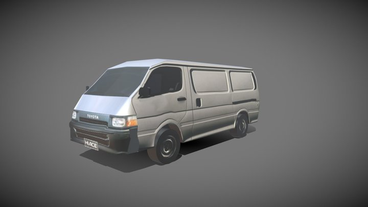 1990 Toyota Hiace (H100) 3D Model