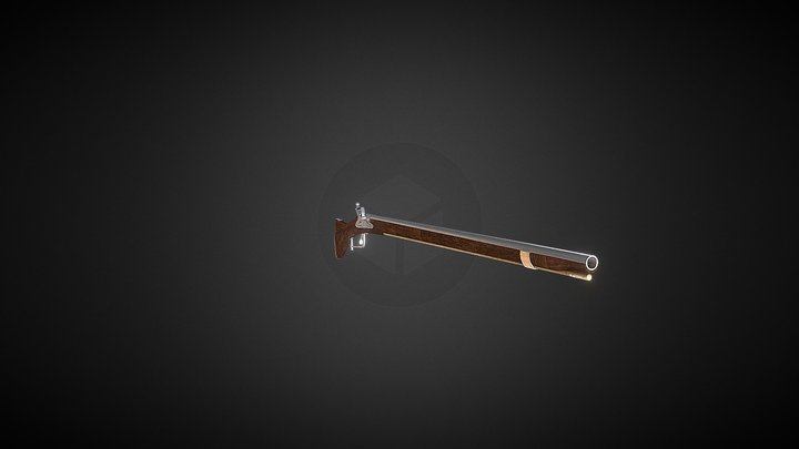 English civil war Musket 3D Model