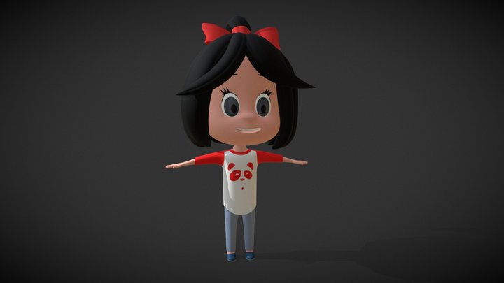 Cleo from Cleo y Cuquin 3D Model