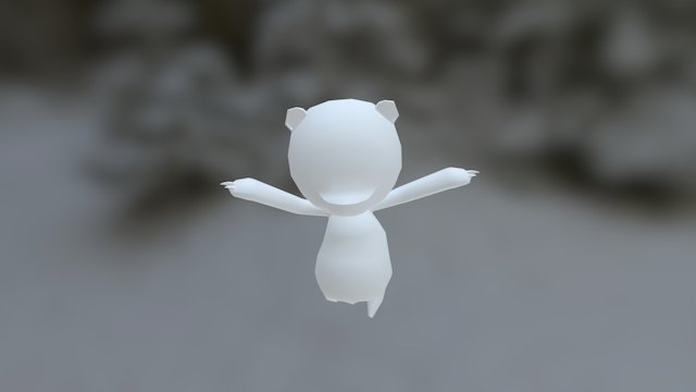 Teddy Bear - Run Animation WIP 3D Model