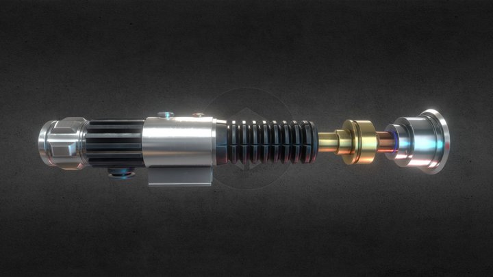Obi-Wan Kenobi's Lightsabers 3D Model