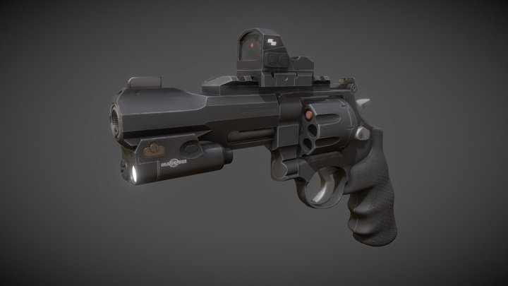 Smith & Wesson 327 Magnum 3D Model