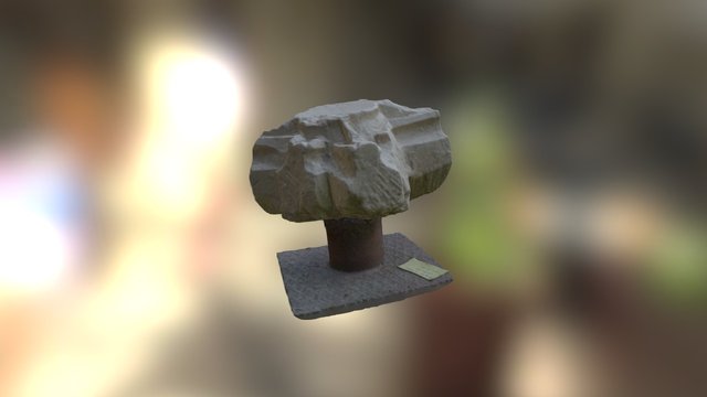Bonyhádi templomrom zárókő maradványa 3D Model