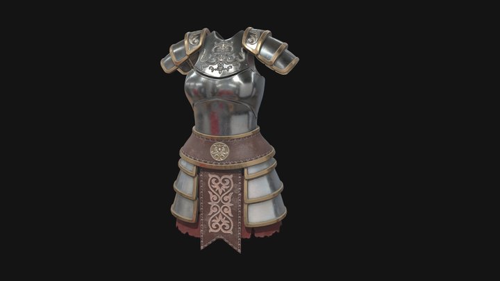 Procedural armor test 3D Model